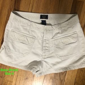 Bass Women's Cream-Colored Corduroy Shorts